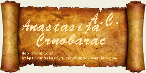 Anastasija Crnobarac vizit kartica